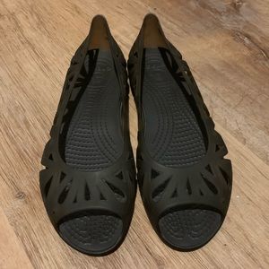 Isabella jelly flat crocs